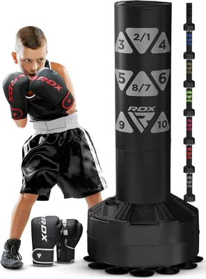 Produktbild von Standboxsack RDX freistehender Boxsack für Kinder, 4FT Boxsack mit Handschuhen