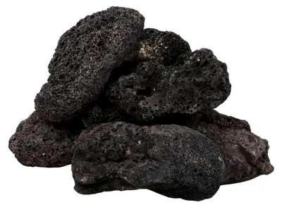 Produktbild von Vulkangesteine 10 kg schwarz 10-30 cm