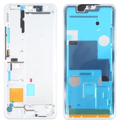 Obrázok produktu pre Predný rám LCD displeja pre Xiaomi Mi Note 10 Lite – biely náhradný diel