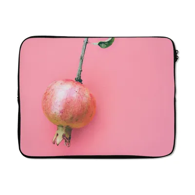Produktbild von MuchoWow® Laptop Hülle 17 Zoll Laptoptasche Pflanzen - Sommer - Rosa - Zipper - Schutzabdeckung