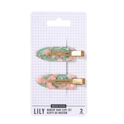 Produktbild von SISTER YOUNG LILY – Haarclips für Make-up und Hautpflege, 2er-Set, Pink Coffee