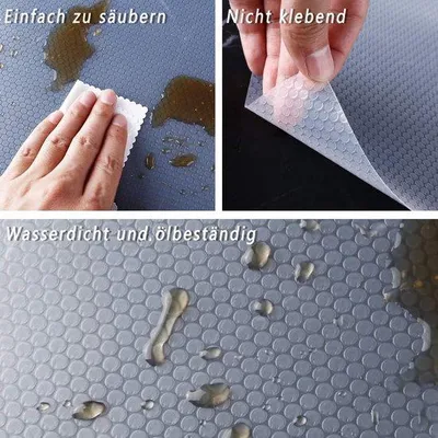 Image de Tapis de réfrigérateur Famanu, revêtements de réfrigérateur en EVA non adhésifs - Transparent, 30 x 1000 cm