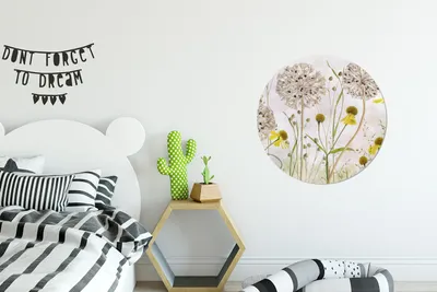 Produktbild von MuchoWow® - Wand Kreis - Das Schlafzimmer - Die Bilder - Wandmalerei - Kunst für das Haus - das Plastik