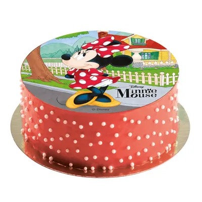 Produktbild von dekora - Minnie Maus Essbare Oblate - Dekoration Für Kindertorten - Rund 20 cm