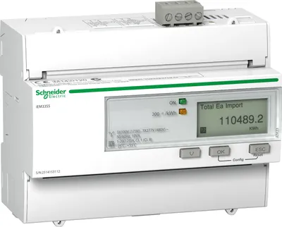 Produktbild von Schneider Electric iEM3355, IP20, 50/60 Hz, 126 mm, 69,3 mm, 103,2 mm, 130 mm