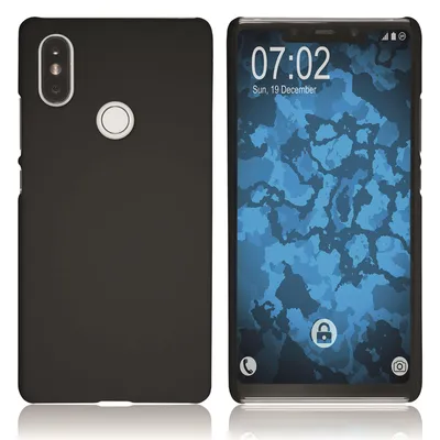 Produktbild von PhoneNatic Case kompatibel mit Xiaomi Mi 8 SE - Hülle schwarz gummiert Hard-case Cover