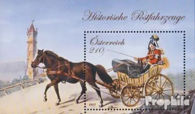 Produktbild von Briefmarken Österreich 2017 Mi Block96 (kompl.Ausg.) gestempelt Landpostwagen