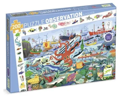 Image de Djeco - Puzzle d'observation "Mystères de la mer" - 200 pièces