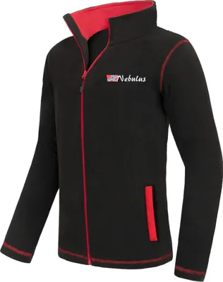 Produktbild von Nebulus Fleecejacke BALTIC Herren, warme Fleece Jacke, mit langem Full-Zip Reißverschluss, P5440 - Herren, schwarz, S