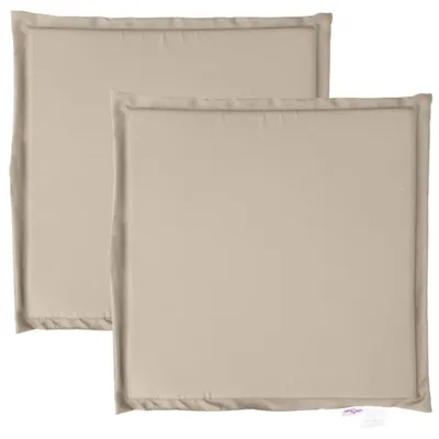 Obrázok produktu pre vidaXL Záhradný vankúš na sedenie 2 ks. Taupe 45x45x2 cm štvorcový