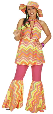 Produktbild von 70er Jahre Hippie Kostüm "Suncloud" für Damen Größe: 40/42