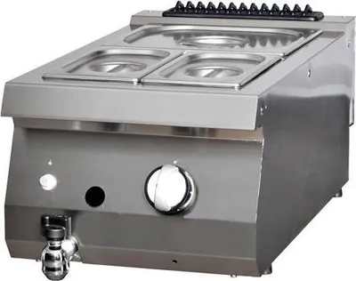Immagine prodotto di Maxima - Gastro Heavy Duty Bain Marie - Unità singola - Profondità 70 cm - Gas