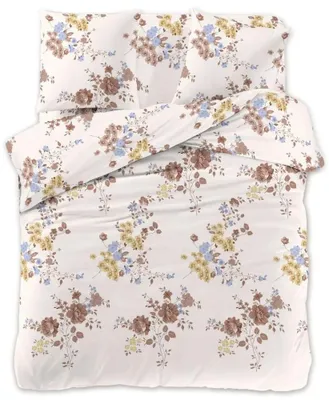 Image de Coton world Parure de lit satinée 200x220 Fleurs 2433