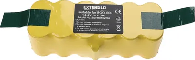 Produktbild von EXTENSILO Akku kompatibel mit iRobot Roomba 700, 671, 681, 665, 651, 695, 774, 675, 775, 770, 760, 660, 650, 670 Saugroboter (4000 mAh, 14,4 V, NiMH)