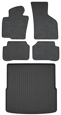 Produktbild von Gummi Kofferraumwanne + Fußmatten Set für VW Passat 3C Variant, Bj. 9/2005-