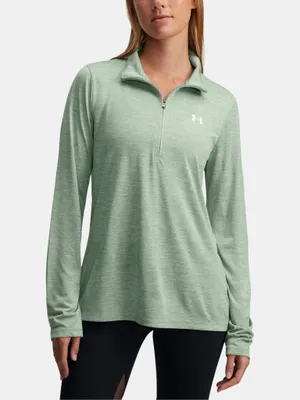 Produktbild von Under Armour Damen T-Shirt Tech 1/2 Zip-Twist 1384225-348__SM