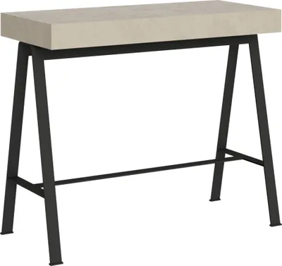 Image de ITAMOBY - Console extensible 90x40/300 cm Banco cachemire pieds anthracite