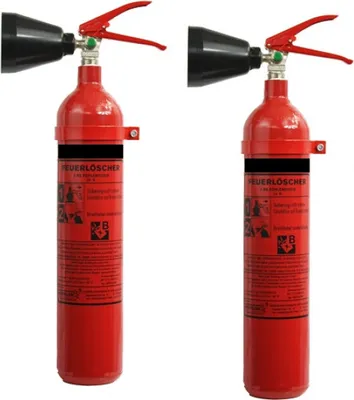 Produktbild von 2x 2kg CO2 Kohlendioxid Feuerlöscher