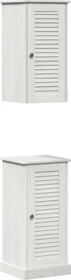 Immagine prodotto di vidaXL Set di mobili da bagno con ripiano VIGO 2 pezzi Bianco e bianco antico