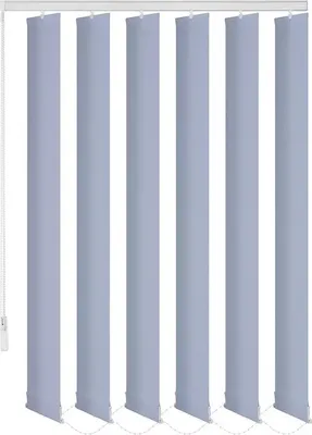 Produktbild von Lamellenvorhang Schiebevorhang fertiges Komplettsystem (blau, 220x180 cm)