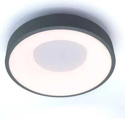 Immagine prodotto di Plafoniera LED design 28W metallo circolare Ø30 cm 3000K-4000K-6000K selezionabile driver Philips 3500lm CRI 85 nessun sfarfallio