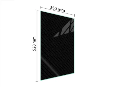 Immagine prodotto di Tagliere in vetro 35x52 nero