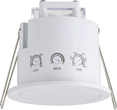 Produktbild von Bewegungssensor Unterputz 360° Einbau Decke HF Sensor Präsenzmelder LED SEBSON