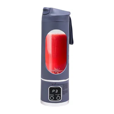 Produktbild von Tragbarer elektrischer Entsafter & Mini-Mixer, 450 ml, LED-Digitalanzeige, ideal für persönliche Smoothies und Säfte
