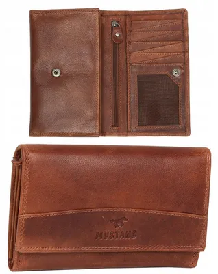 Produktbild von Mustang | Leder RFID Damen-Geldbörse, horizontal, stilvoll, modisches Geschenk