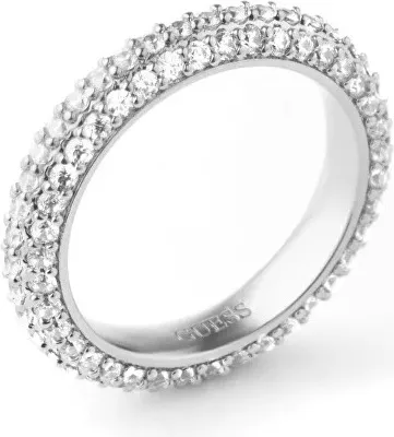 Image de Infinity JUBR04672JWRH Bague en acier scintillante avec zirconium - Circonférence : 52 mm.