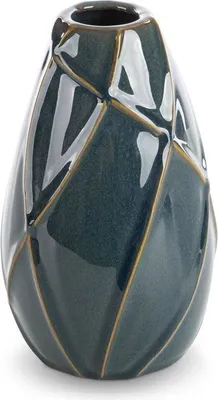 Zdjęcie produktu dla Wazon ceramiczny TEO 12X12X20 turkusowy