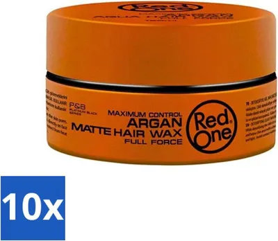 Produktbild von Red One - Haarwachs - Argan Matt - Pflegendes Styling - Für intensive Pflege & Matt-Look - 150 ml - Vorteilspack - 10 Stücke