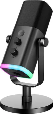 Obrázok produktu pre Herný mikrofón – USB-C – dotykové tlačidlo na stlmenie – RGB – konektor XLR