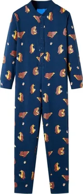 Produktbild von Kinder-Schlafanzug Einteiler Jeansblau 92 12694