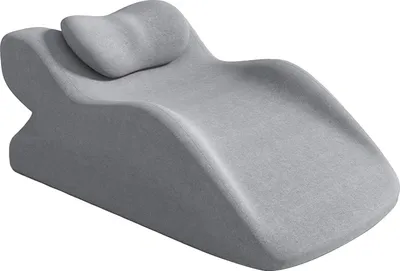 Obrázek produktu pro Polštářek na krk, pohodlí díky paměťové pěně, podpůrný design, světle šedá barva