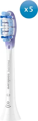 Image de Têtes de brosse Sonicare Gum Care, paquet de 5, plastique biosourcé