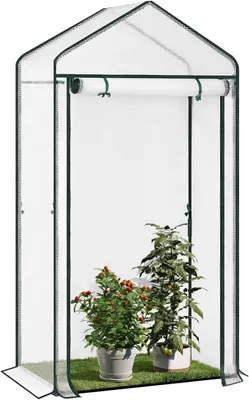 Obrázek produktu pro Folieový skleník do zahrady | Bílá barva | 100 x 50 x 190 cm