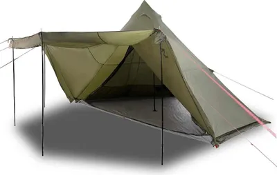 Produktbild von vidaXL Tipi-Familienzelt 8 Personen Olivgrün Wasserdicht