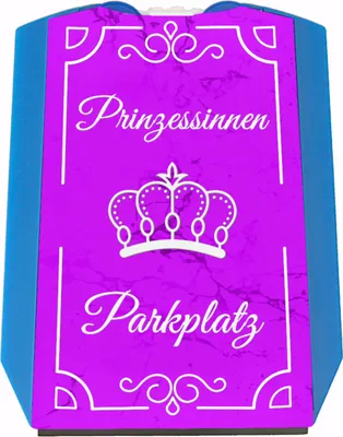 Produktbild von Prinzessinnen Parkplatz Parkscheibe mit weißem Rahmen