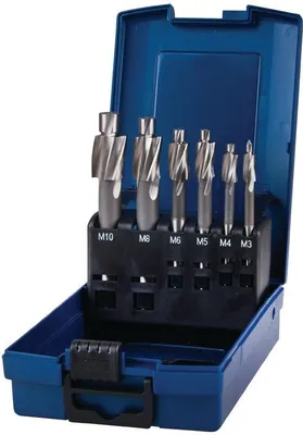 Produktbild von Flachsenkersatz DIN 373 M3-M10 f.Kernloch HSS Z.3 Ku.-Kass.PROMAT