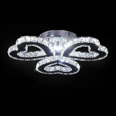Obrázek produktu pro Moderní křišťálová stropní lampa - LED stropní svítidlo pro obývací pokoj a jídelnu