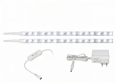 Obrázek produktu pro AQUALED LED lišta do skříně 2x60cm, osvětlení šatny