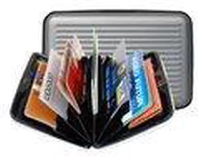 Productafbeelding van CHPN - Kaarthouder - Creditcardhouder - Kaarthouder - Kaarthouder - Portemonnee - Portemonnee - Kaarthouder - Zilver - Creditcardhouder - Kaarthouder - Cadeau