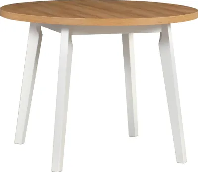 Produktbild von Esstisch Oslo 3 L ausziehbar 100x100x75 cm erweiterbar auf 130 cm Weiss Artisan