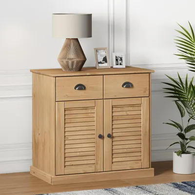 Zdjęcie produktu dla vidaXL Kredens z szufladami VIGO 78x40x75 cm lite drewno sosnowe