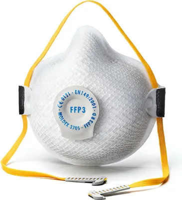 Produktbild von MOLDEX Atemschutzmaske 3705, Klimaventil, FFP3 R D 8 Stk