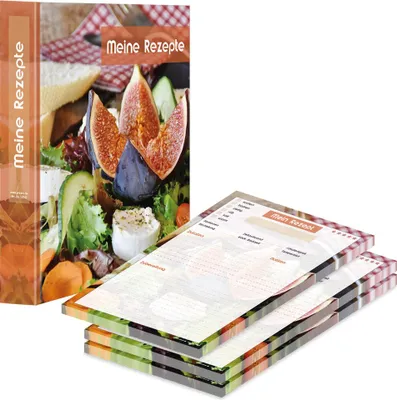 Produktbild von PRICARO Rezeptordner mit Rezeptblock "French Salad", A4