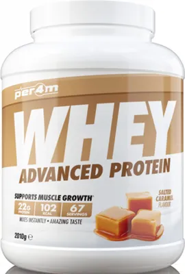 Produktbild von Per4m Whey Advanced Protein (2010g) Salted Caramel - Eiweiße - Molkenprotein-Mischung
