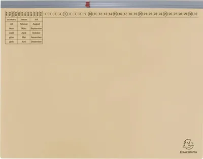 Obrázek produktu pro Exacompta 370222B 25 Exacompta Hängehefter Exaflex Karton chamois 1 x kaufmännische Heftung