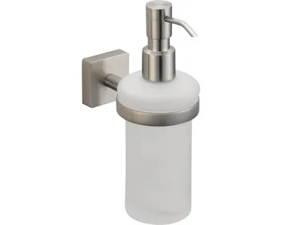 Produktbild von Seifenspender mit Halter Lenz Sky Nickel-matt